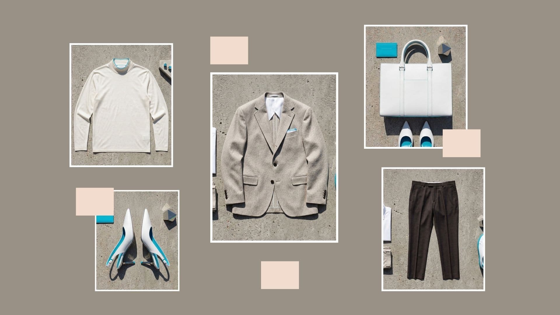 Beige blazer, brown trousers & white heels: the best spring work outfits that aren't floral or pastel.