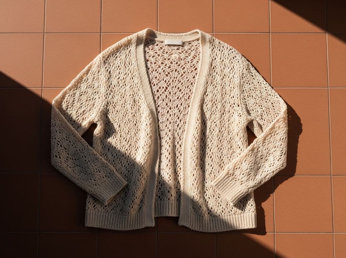 Lightweight Open-Knit Crochet Cardigan