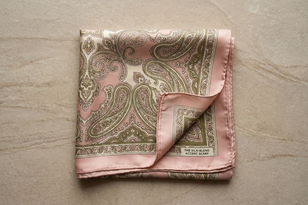 The Silk-Blend Accent Scarf