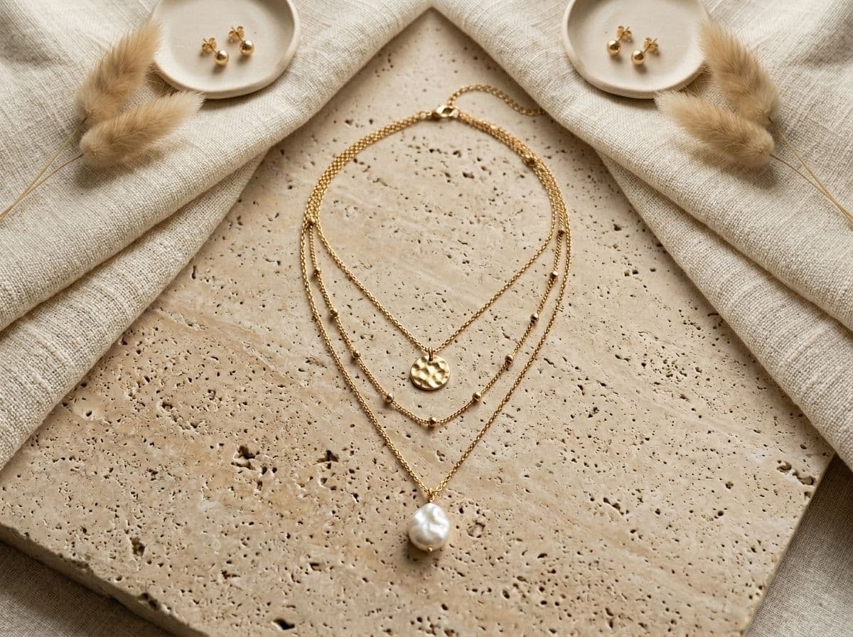 The Tiered Gold Pendant Chain