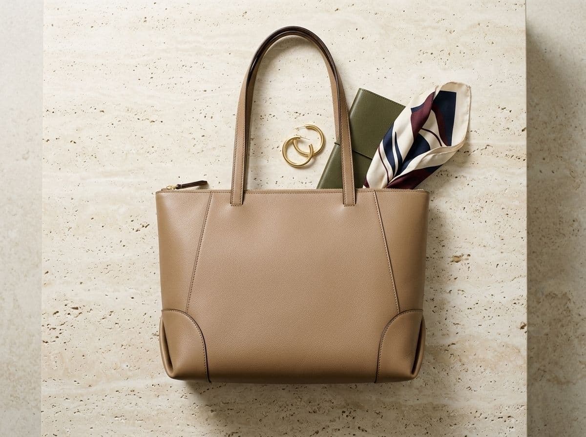 Slim Leather Tote