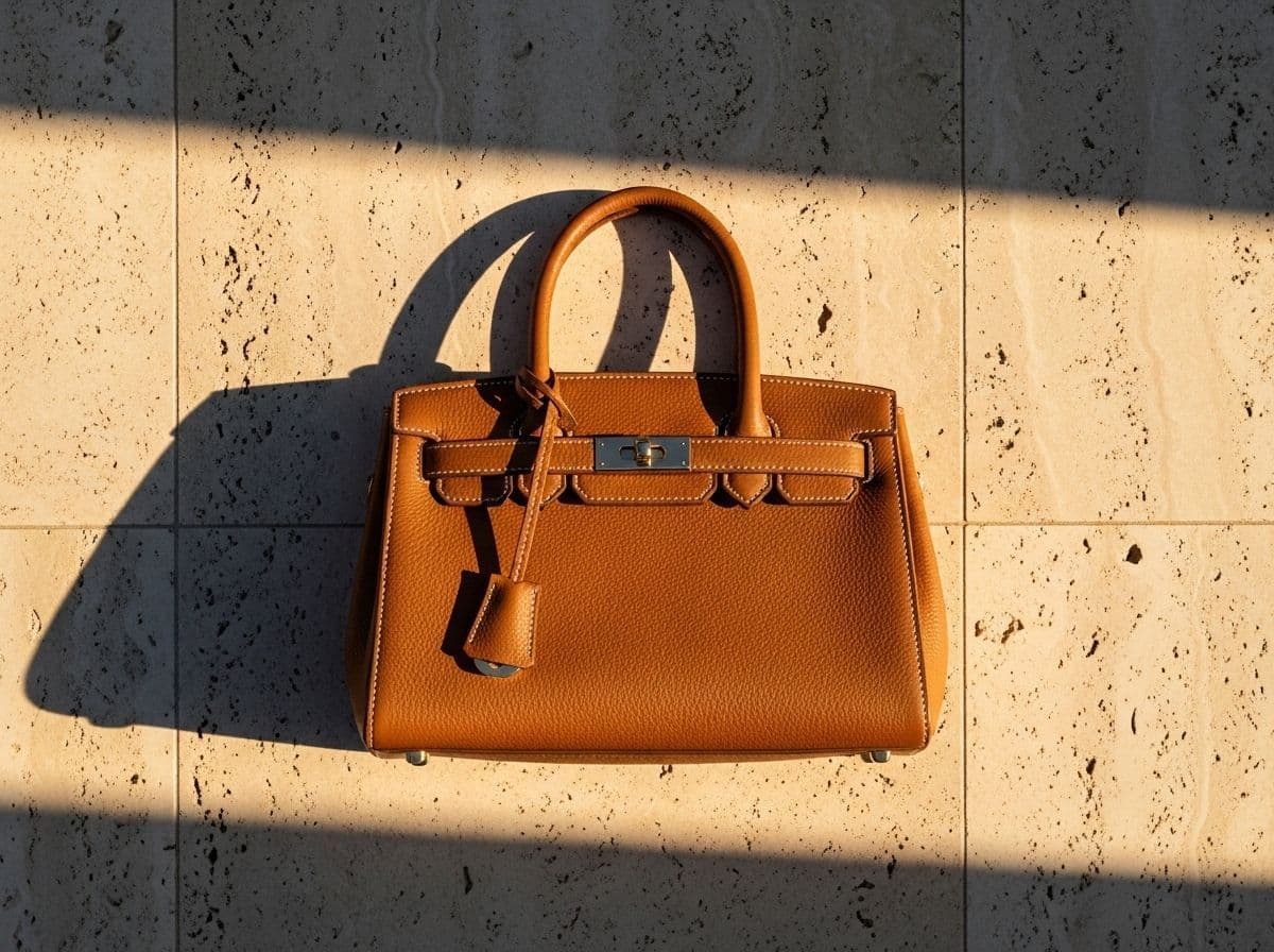 Structured Leather Top-Handle Bag