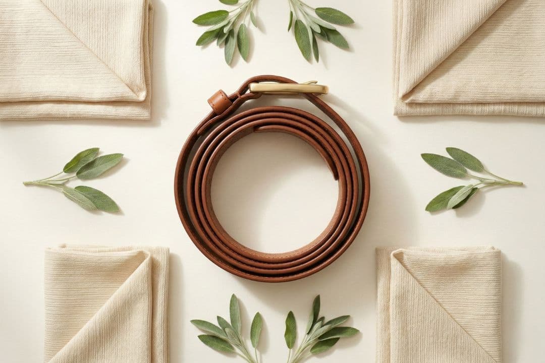 The Minimalist Cognac Belt