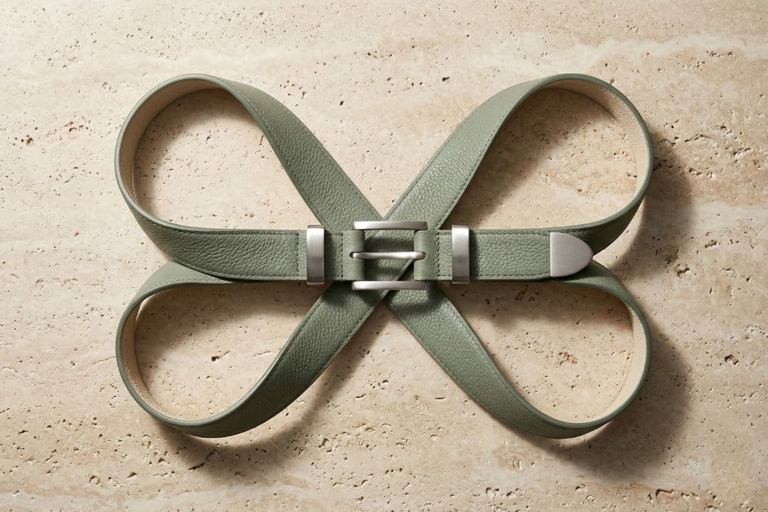 The Slim Silver-Hardware Belt