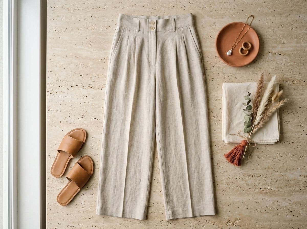 The Essential Pleated Linen Trouser