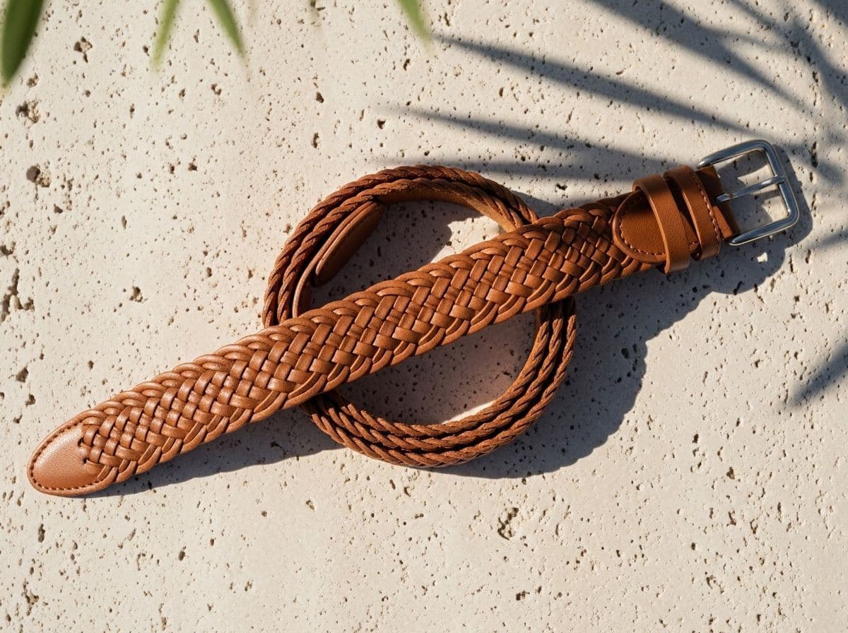 Woven Leather Belt