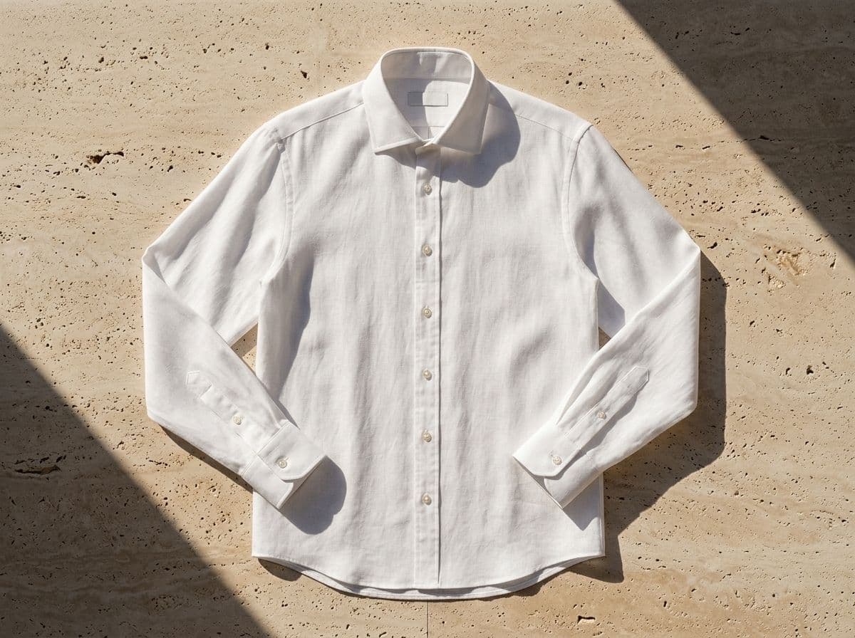 Tailored, Softly Structured Button-Up Shirt