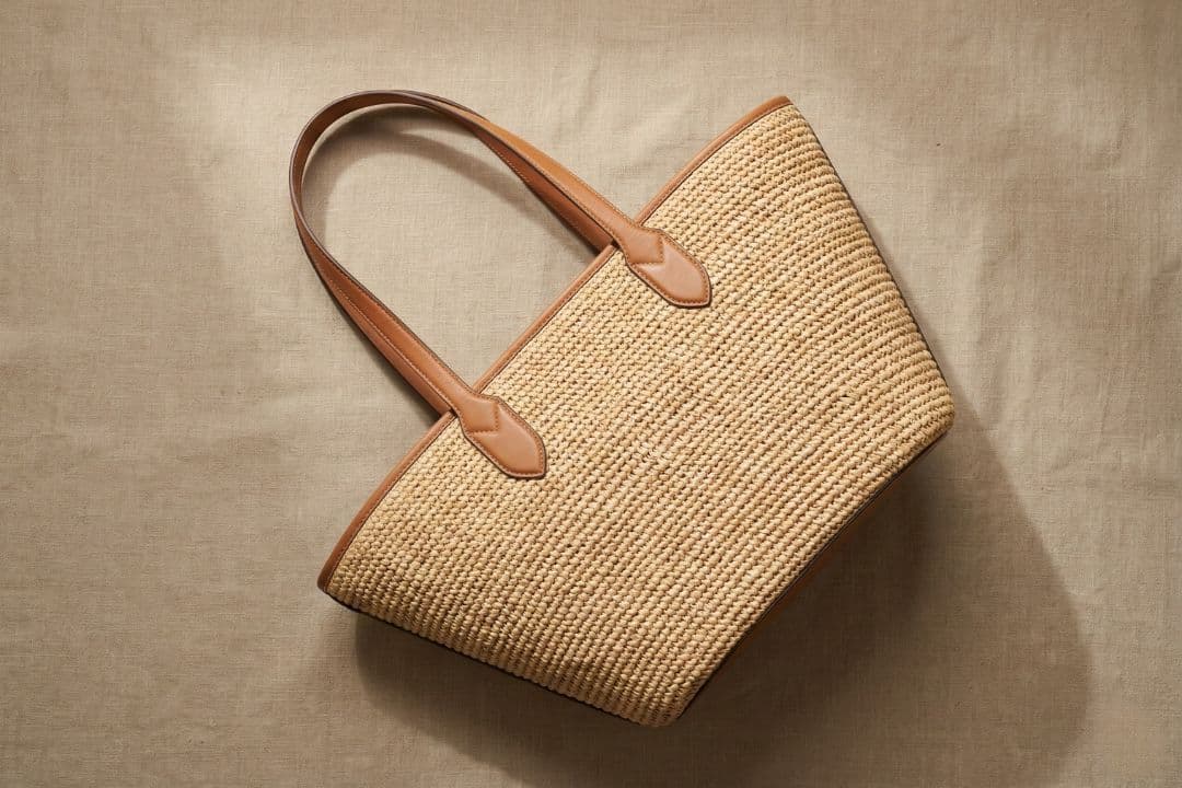The Structured Straw Tote
