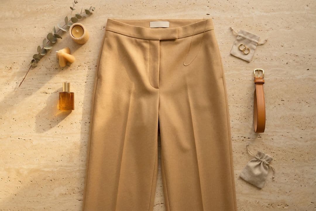 The Draped Wide-Leg Trouser