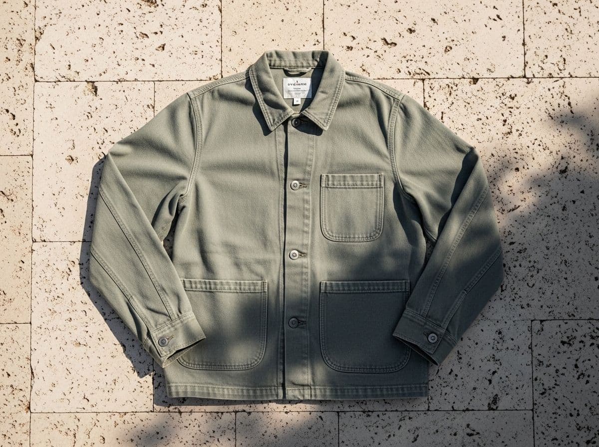 Unstructured Washed Twill Chore Jacket
