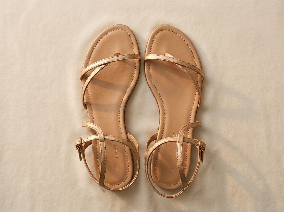 Minimal Strappy Leather Sandals