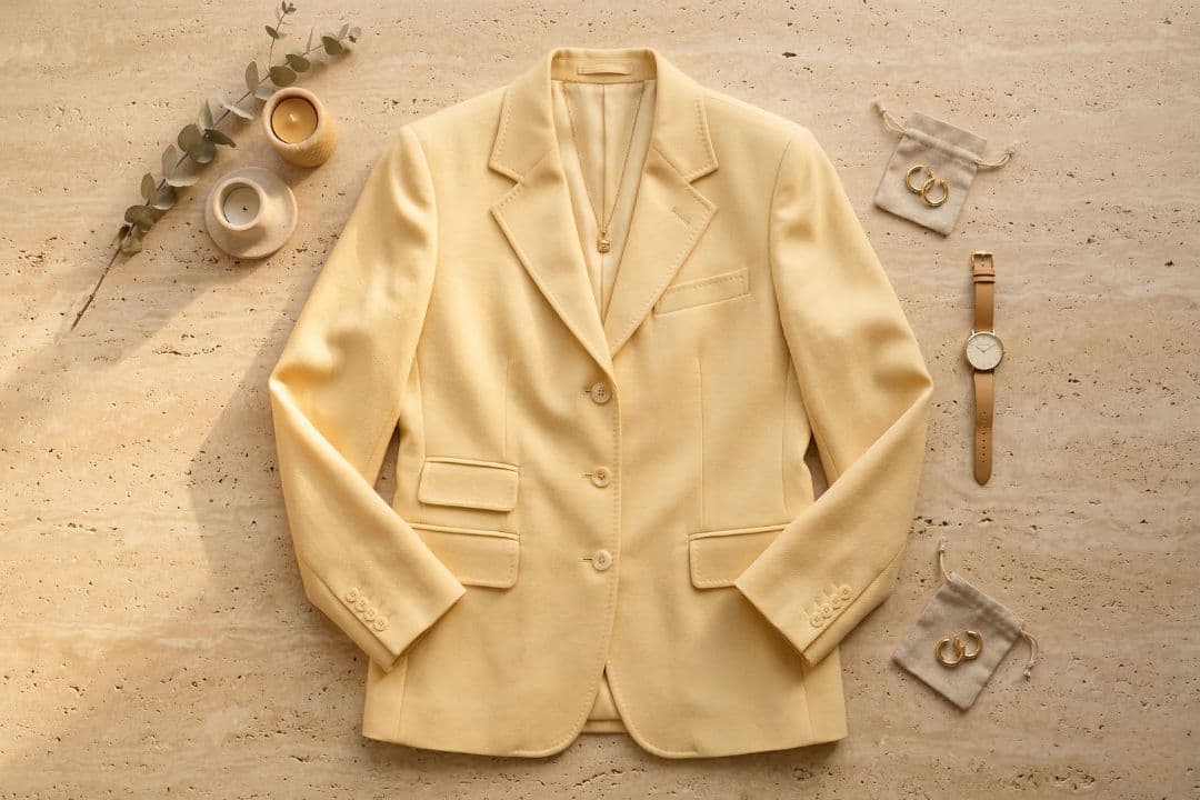 The Tailored Butter Blazer: Your Key to How to Wear Butter Yellow Without Looking Washed Out