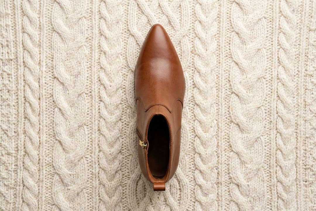The Pointed Leather Bootie