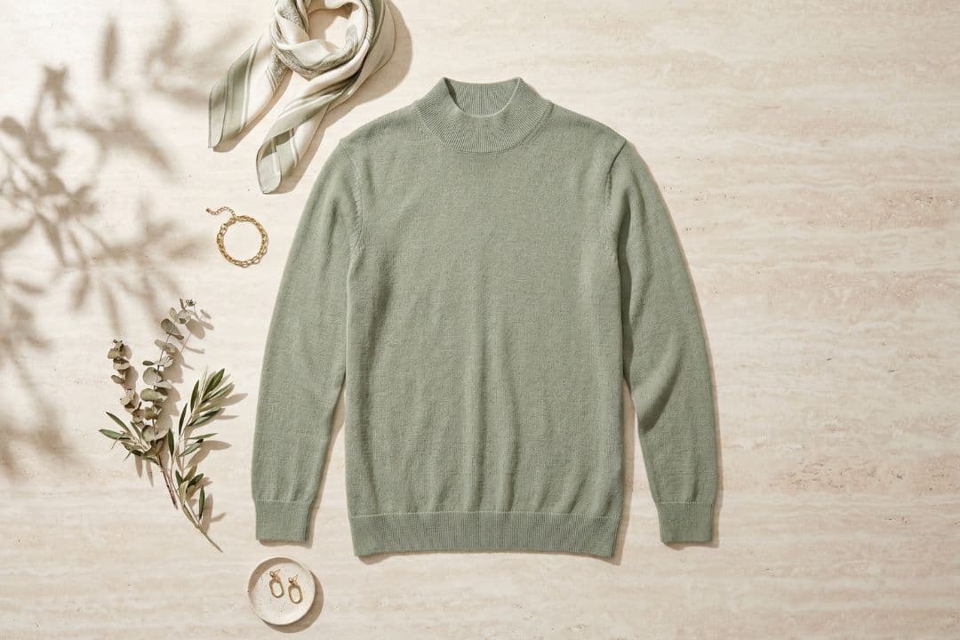 The Essential Mock-Neck Knit