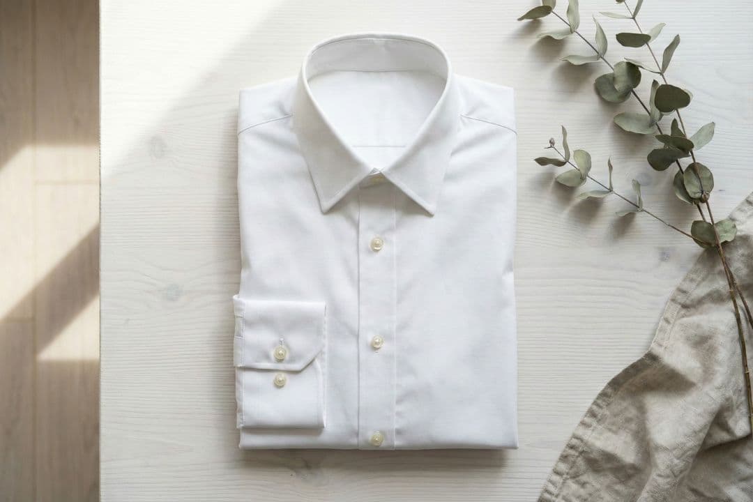 Crisp Tailored Cotton Button-Down Shirt