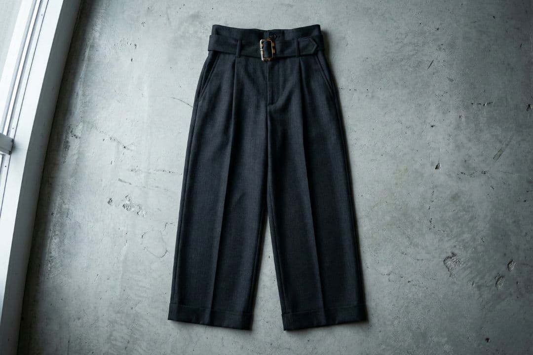 High-Waisted Wide-Leg Trousers