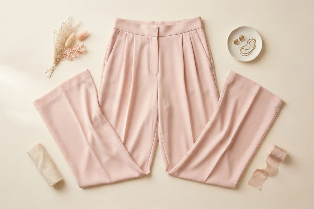 The Draped Wide-Leg Trouser