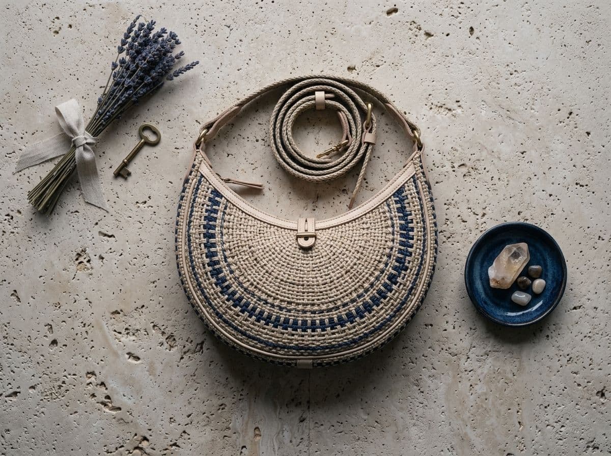 The Woven Crescent Bag